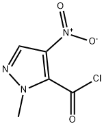 1-methyl-4-nitro-1H-pyrazole-5-carbonyl chloride Structure