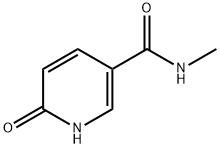 N-甲基-6-氧亚基-1,6-二氢吡啶-3-甲酰胺, 1007-18-7, 结构式