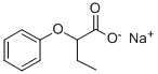 Sodium alpha-phenoxybutyric acid Struktur