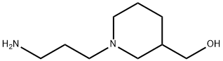 [1-(3-アミノプロピル)ピペリジン-3-イル]メタノール 化学構造式