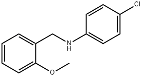 4-chloro-N-[(2-methoxyphenyl)methyl]aniline Structure