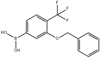 3-(Benzyloxy)-4-(trifluoromethyl)phenylboronic acid Struktur