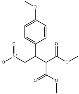 METHYL 2-METHOXYCARBONYL-3-(4-METHOXYPHENYL)-4-NITROBUTANOATE,100719-44-6,结构式