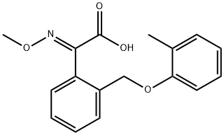 (ALPHAE)-ALPHA-(甲氧基亚胺)-2-[(2-甲基苯氧基)甲基]苯乙酸 结构式