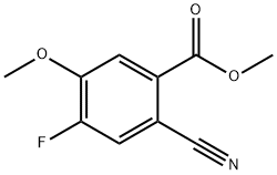 2-氰基-4-氟-5-甲氧基-苯甲酸甲酯, 1007455-23-3, 结构式