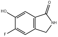 1H-Isoindol-1-one,  5-fluoro-2,3-dihydro-6-hydroxy- Struktur