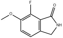 1H-Isoindol-1-one, 7-fluoro-2,3-dihydro-6-Methoxy- Structure