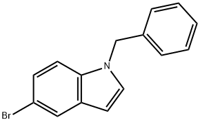 1-ベンジル-5-ブロモ-1H-インドール 化学構造式