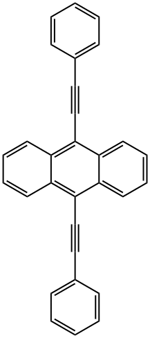 9,10-Bis(phenylethynyl)anthracene Struktur