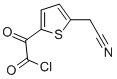 2-Thiopheneacetyl chloride, 5-(cyanomethyl)-alpha-oxo- (9CI) Structure