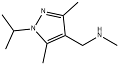 1-(1-异丙基-3,5-二甲基-1H-吡唑-4-基)-N-甲基甲胺, 1007520-12-8, 结构式