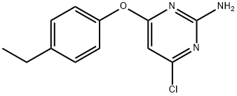 2-amino-4-(p-ethylphenoxy)-6-chloropyrimidine Structure