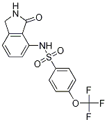 BenzenesulfonaMide,N-(2,3-dihydro-3-oxo-1H-isoindol-4-yl)-4-(trifluoroMethoxy)- Structure