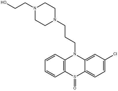 2-クロロ-10-[3-[4-(2-ヒドロキシエチル)-1-ピペラジニル]プロピル]-10H-フェノチアジン5-オキシド 化学構造式
