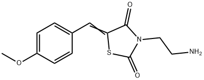 (5E)-3-(2-AMINOETHYL)-5-(4-METHOXYBENZYLIDENE)-1,3-THIAZOLIDINE-2,4-DIONE HYDROCHLORIDE Structure