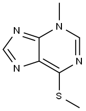 3-Methyl-6-methylthio-3H-purine, 1008-08-8, 结构式