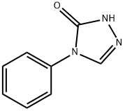 2,4-ジヒドロ-4-フェニル-3H-1,2,4-トリアゾール-3-オン 化学構造式