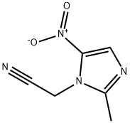 2-Methyl-5-nitro-1H-imidazole-1-acetonitrile Struktur