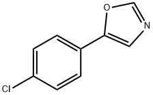5-(4-クロロフェニル)-1,3-オキサゾール 化学構造式