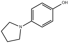 p-(1-pyrrolidinyl)phenol  Struktur