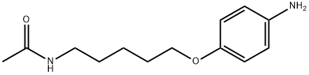 ACETAMIDE, N-(5-(p-AMINOPHENOXY)PENTYL)- Structure