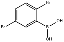 2,5-二溴苯硼酸,1008106-93-1,结构式