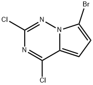 7-BroMo-2,4-dichloropyrrolo[2,1-f][1,2,4]triazine Struktur