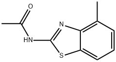 Acetamide, N-(4-methyl-2-benzothiazolyl)- (9CI) 结构式