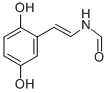 (E)-N-(2-(2,5-Dihydroxyphenyl)ethenyl)formamide Structure