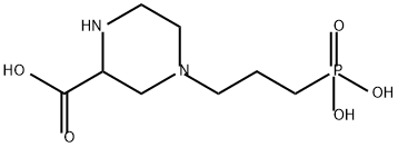 4-(3-膦酰基丙基)哌嗪-2-羧酸, 100828-16-8, 结构式