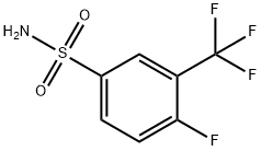 4-フルオロ-3-(トリフルオロメチル)ベンゼンスルホンアミド 化学構造式