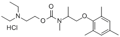N-(1-Mesityloxy-2-propyl)-N-methylcarbamic acid, 2-(diethylamino)ethyl  ester, hydrochloride Structure
