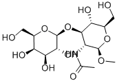 Methyl 2-Acetamido-2-deoxy-3-O-(b-D-galactopyranosyl)-b-D-glucopyranoside, 100836-88-2, 结构式