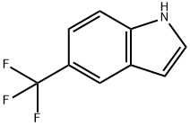 5-(三氟甲基)吲哚 结构式