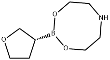 DIETHANOLAMINE-(3R)-(+)-TETRAHYDROFURANYLBORONATE Structure