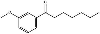 1-(3-METHOXYPHENYL)-1-HEPTANONE  97 Structure
