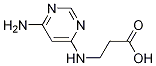 N-(6-AMINO-PYRIMIDIN-4-YL)-B-ALANINE, 100868-81-3, 结构式