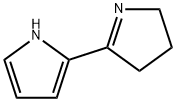 2-(3,4-ジヒドロ-2H-ピロール-5-イル)-1H-ピロール 化学構造式