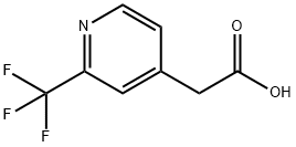 (2-Trifluoromethyl-pyridin-4-yl)-acetic acid Structure