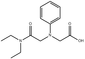[[2-(diethylamino)-2-oxoethyl](phenyl)amino]acetic acid 化学構造式