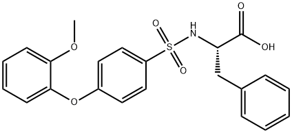 N-[4-(2-Methoxyphenoxy)phenylsulfonyl]-DL-phenylalanine, 96% 化学構造式
