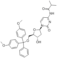 5'-O-(二甲氧基三苯甲基)-N-异丁酰基-2'-脱氧胞苷,100898-62-2,结构式