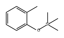 トリメチル(2-メチルフェノキシ)シラン 化学構造式