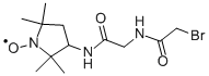 3-[2-(2-BROMOACETAMIDO)ACETAMIDE]-PROXYL, FREE RADICAL Struktur