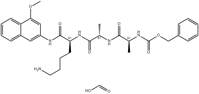N-CBZ-ALA-ALA-LYS 4-METHOXY-B-*NAPHTHYLAMIDE FORMATE|Z-Ala-Ala-Lys-4MβNA 甲酸盐