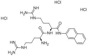 ARG-ARG BETA-NAPHTHYLAMIDE TRIHYDROCHLORIDE Struktur