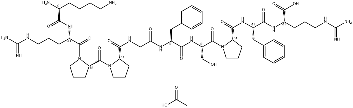 リシル-ブラジキニン 化学構造式