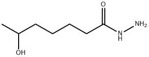 Heptanoic  acid,  6-hydroxy-,  hydrazide Structure