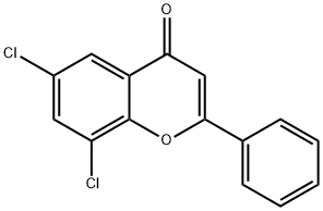 6,8-ジクロロフラボン 化学構造式