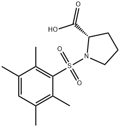 1-(2,3,5,6-四甲基苯基磺酰基)-L-脯氨酸,1009282-06-7,结构式